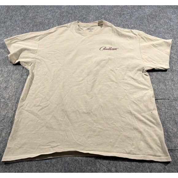 Pendleton Men's T Shirt Southwest Print Beige Sz L Classic Staple Aztec Tribal - Picture 1 of 9
